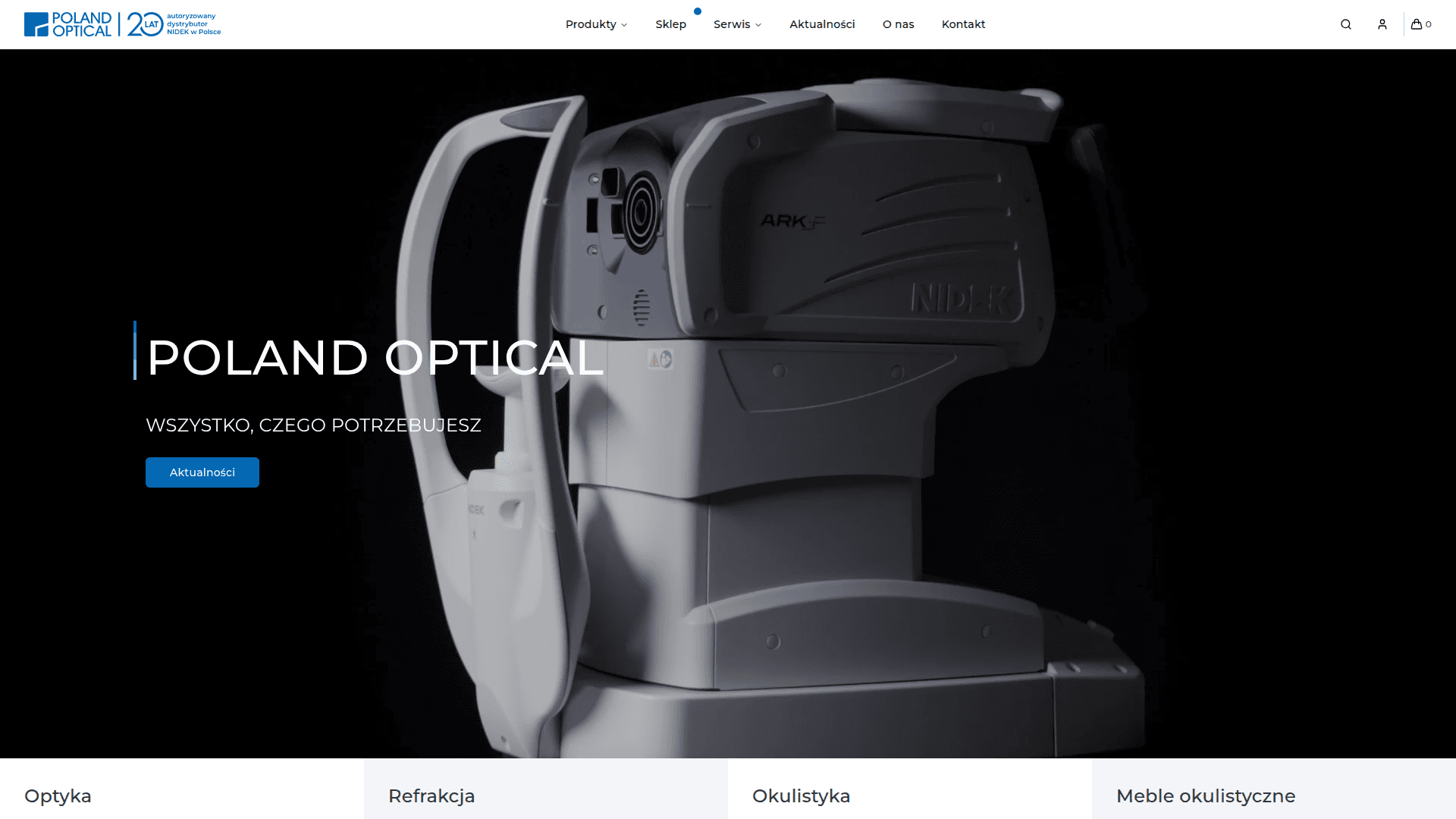 Poland Optical website