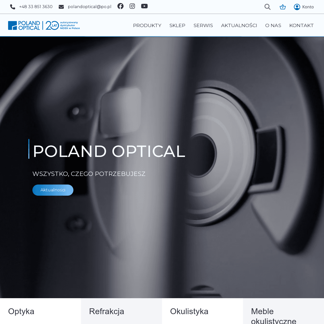 Poland Optical website